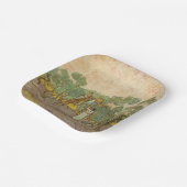 Vincent van Gogh - Frauen, die Oliven pflücken Pappteller (Gewinkelt)