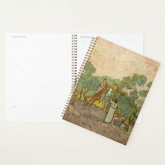 Vincent van Gogh - Frauen, die Oliven pflücken Planer (Anzeige)