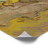 Vincent van Gogh - Frauen, die Oliven pflücken Poster (Ecke)