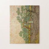 Vincent van Gogh - Frauen, die Oliven pflücken Puzzle (Vertikal)