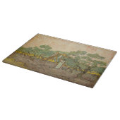 Vincent van Gogh - Frauen, die Oliven pflücken Schneidebrett (Ecke)