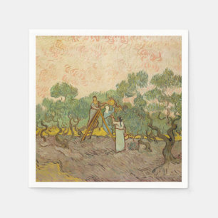 Vincent van Gogh - Frauen, die Oliven pflücken Serviette