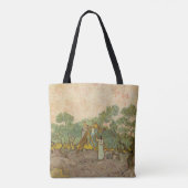 Vincent van Gogh - Frauen, die Oliven pflücken Tasche (Rückseite)