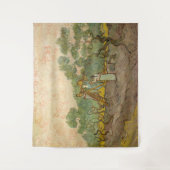 Vincent van Gogh - Frauen, die Oliven pflücken Wandteppich (Vorderseite)