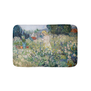 Vincent van Gogh - Fräulein Gachet in ihrem Garten Badematte
