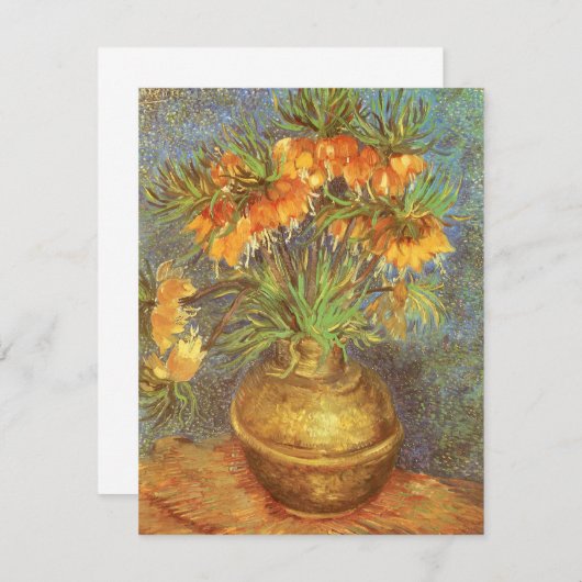 Vincent van Gogh - Fritillaries in einer Kupfervas (Vorne/Hinten)