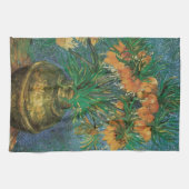 Vincent van Gogh - Fritillaries in einer Kupfervas Geschirrtuch (Horizontal)