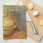 Vincent van Gogh - Fritillaries in einer Kupfervas Geschirrtuch (Viertel Falte)