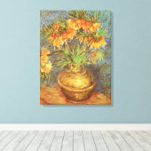 Vincent van Gogh - Fritillaries in einer Kupfervas Leinwanddruck (Insitu (Holzboden))