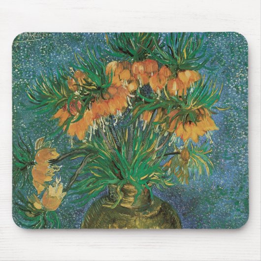 Vincent van Gogh - Fritillaries in einer Kupfervas Mousepad (Vorne)