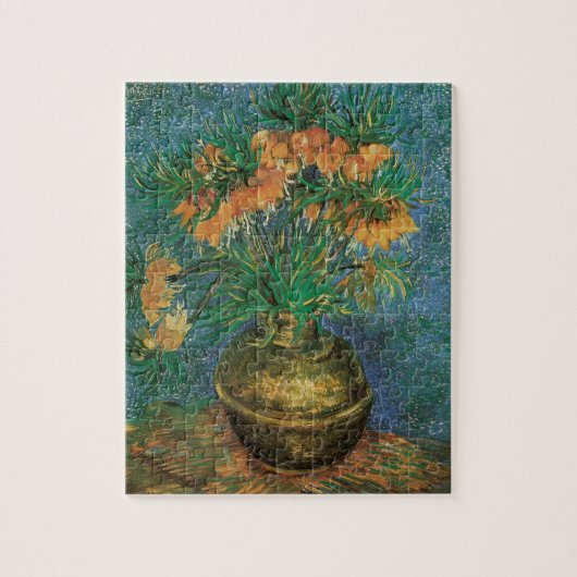 Vincent van Gogh - Fritillaries in einer Kupfervas Puzzle (Vertikal)