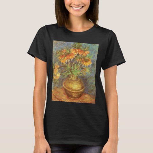 Vincent van Gogh - Fritillaries in einer Kupfervas T-Shirt (Vorderseite)
