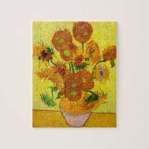Vincent Van Gogh Fünfzehn Sonnenblumen in einer V Puzzle