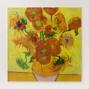 Vincent Van Gogh Fünfzehn Sonnenblumen in einer Va Puzzle