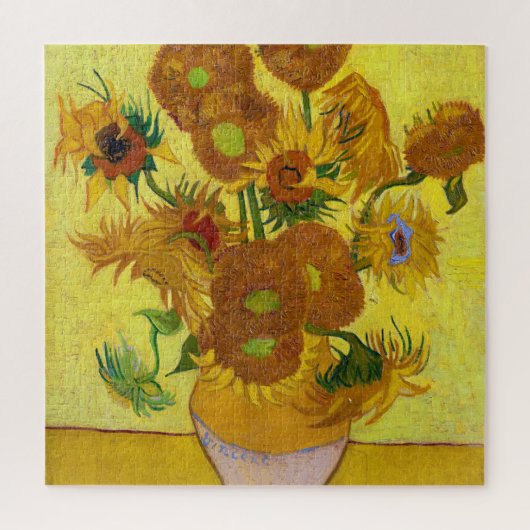Vincent Van Gogh Fünfzehn Sonnenblumen in einer Va Puzzle (Vertikal)