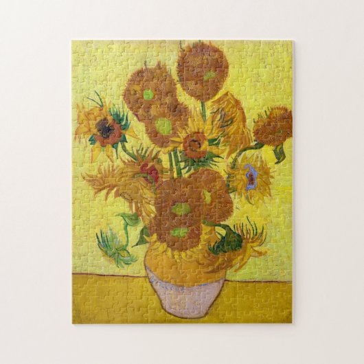 Vincent Van Gogh Fünfzehn Sonnenblumen in einer Va Puzzle (Vertikal)