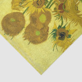 Vincent Van Gogh fünfzehn Sonnenblumen in einer Va Seidenpapier (Ausschnitt)