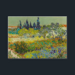Vincent Van Gogh Garden at Arles Begleitkarte<br><div class="desc">Umschließungskarten mit Vincent van Goghs Ölmalereigarten in Arles (1888). In Arles,  Frankreich,  wird ein hübsch gefärbter Garten mit Blues,  Grüntönen und Rot dargestellt. Das perfekte Geschenk für Liebhaber des Postimpressionismus und niederländischer Kunstsammler!</div>