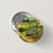 Vincent Van Gogh Garden at Arles Button (Vorne & Hinten)