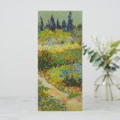 Vincent Van Gogh Garden at Arles Card (Stehend Vorderseite)