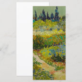 Vincent Van Gogh Garden at Arles Card (Vorne/Hinten)