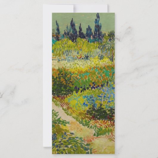 Vincent Van Gogh Garden at Arles Card (Vorderseite)