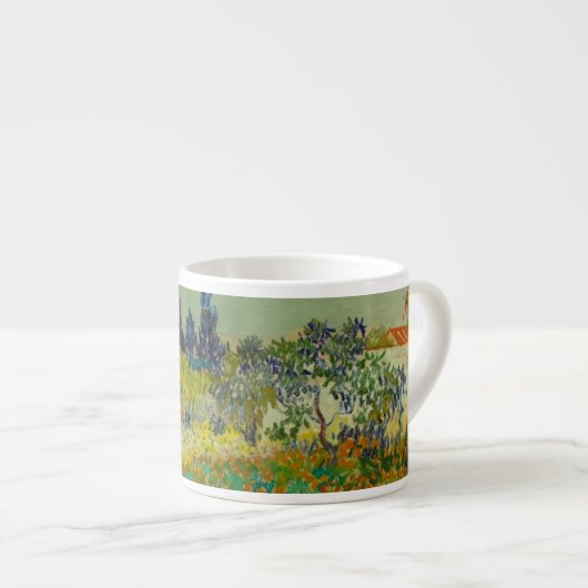 Vincent Van Gogh Garden at Arles Espressotasse (Vorderseite Rechts)