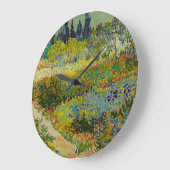 Vincent Van Gogh Garden at Arles Große Wanduhr (Winkel)
