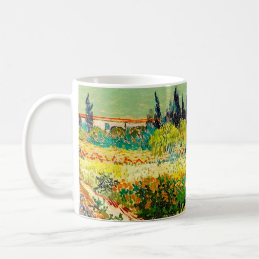 Vincent Van Gogh Garden at Arles Kaffeetasse (Links)