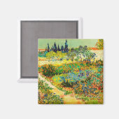 Vincent Van Gogh Garden at Arles Magnet (Vorderseite/Rückseite)