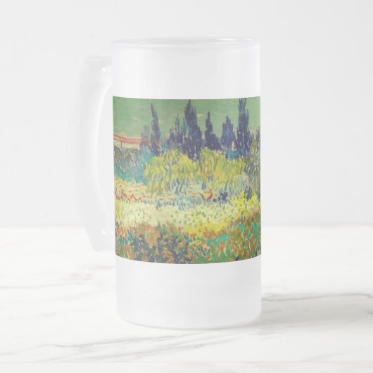 Vincent Van Gogh Garden at Arles Mattglas Bierglas (Vorderseite Links)