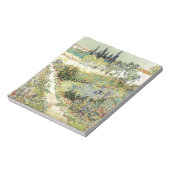 Vincent Van Gogh Garden at Arles Notizblock (Rotiert)