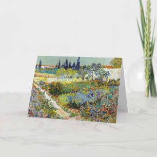 Vincent van Gogh Garden at Arles Postcard Karte