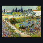 Vincent van Gogh Garden at Arles Poster<br><div class="desc">Ein Garten von Blume in der Nähe von Arles,  Frankreich,  wie von Vincent van Gogh gemalt.</div>