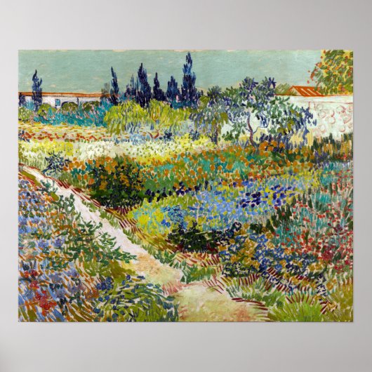 Vincent van Gogh Garden at Arles Poster (Vorne)