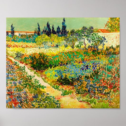 Vincent Van Gogh Garden at Arles Poster (Vorne)