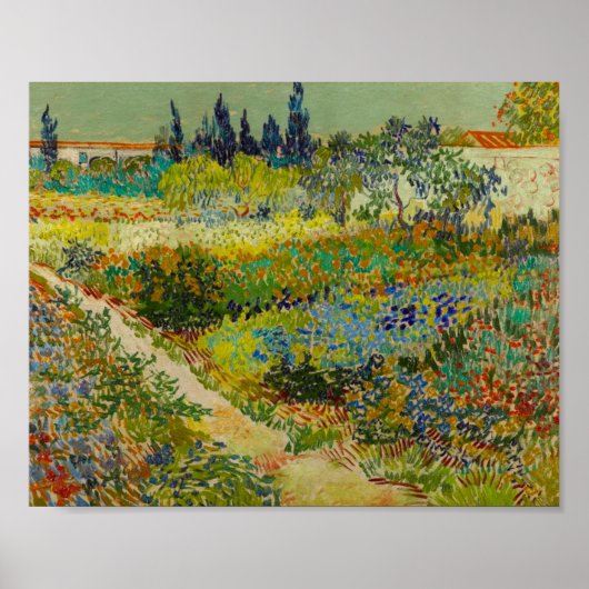 Vincent Van Gogh Garden at Arles Poster (Vorne)