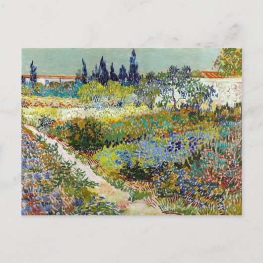 Vincent van Gogh Garden at Arles Postkarte (Vorderseite)