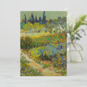Vincent Van Gogh Garden at Arles Save The Date (Stehend Vorderseite)