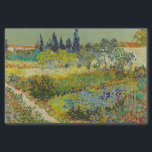 Vincent Van Gogh Garden at Arles Seidenpapier<br><div class="desc">Tissue mit dem Ölmalereigarten von Vincent van Gogh in Arles (1888). In Arles,  Frankreich,  wird ein hübsch gefärbter Garten mit Blues,  Grüntönen und Rot dargestellt. Das perfekte Geschenk für Liebhaber des Postimpressionismus und niederländischer Kunstsammler!</div>