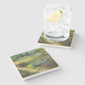 Vincent Van Gogh Garden at Arles Steinuntersetzer (Seitenansicht)