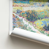 Vincent van Gogh Garden mit Blume in Arles Poster