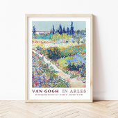 Vincent van Gogh Garden mit Blume in Arles Poster