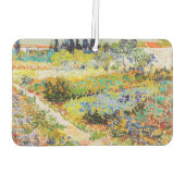 Vincent van Gogh - Garten bei Arles Autolufterfrischer (Rückseite)