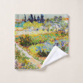 Vincent van Gogh - Garten bei Arles Badhandtuch Set (Waschlappen)