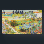Vincent van Gogh - Garten bei Arles Banner<br><div class="desc">Garten bei Arles / Blühender Garten mit Pfad / Jardin a Arles - Vincent van Gogh,  1888</div>