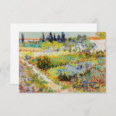 Vincent van Gogh - Garten bei Arles Dankeskarte (Vorne/Hinten)
