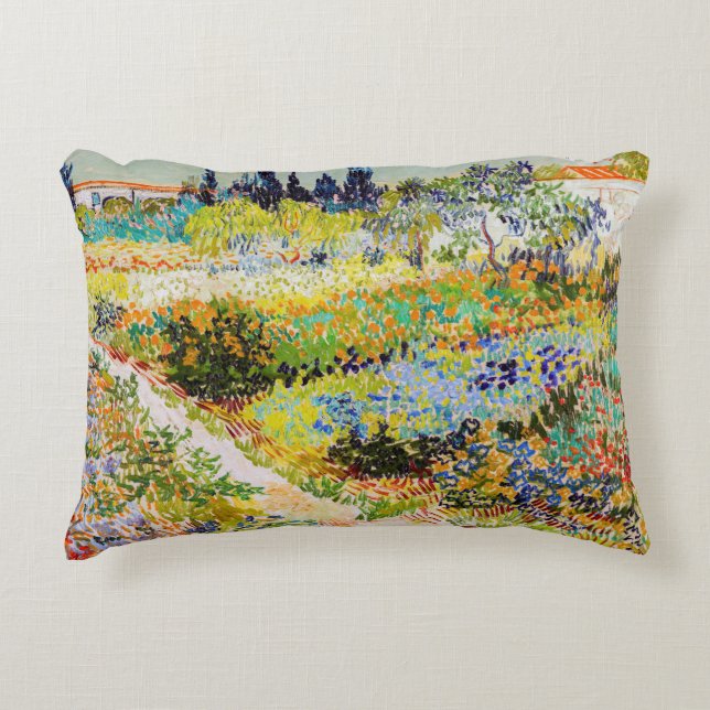 Vincent van Gogh - Garten bei Arles Dekokissen (Vorderseite)