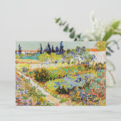 Vincent van Gogh - Garten bei Arles Einladung (Stehend Vorderseite)