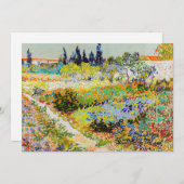 Vincent van Gogh - Garten bei Arles Einladung (Vorne/Hinten)
